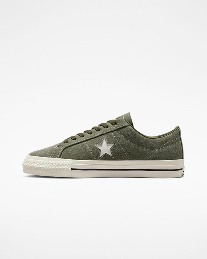 Tenis Skate Converse CONS One Star Pro Workwear Feminino Verde Oliva Pretas | PT Z0P514T